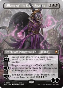 Liliana of the Dark Realms (foil) (borderless)