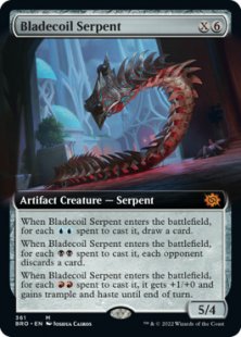 Bladecoil Serpent (foil) (extended art)