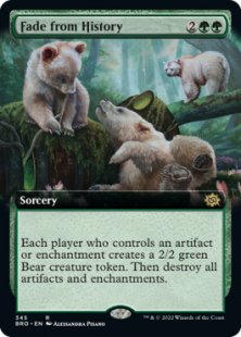 Fade from History (foil) (extended art)