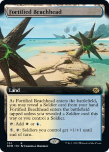 Fortified Beachhead (foil) (extended art)