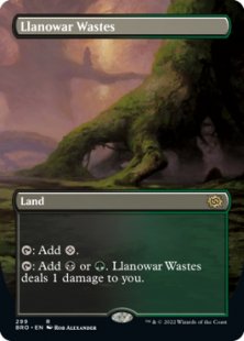 Llanowar Wastes (foil) (borderless)