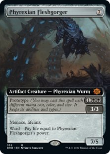 Phyrexian Fleshgorger (extended art)