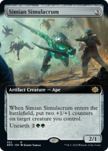 Simian Simulacrum (foil) (extended art)