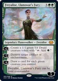 Freyalise, Llanowar's Fury (foil)