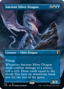 Ancient Silver Dragon (foil) (borderless)