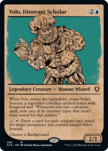 volo mtg card Volo, Itinerant Scholar (Showcase) [Commander Legends: Battle for Bald
