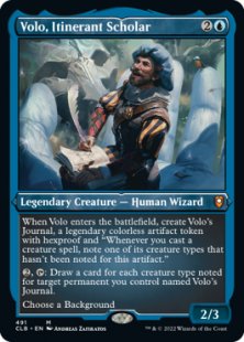 Volo, Itinerant Scholar - Commander Legends: Battle for Baldur's Gate | Bazaar of Magic Volo, Itinerant Scholar - Commander Legends: Battle for Baldur's Gate | Bazaar of Magic