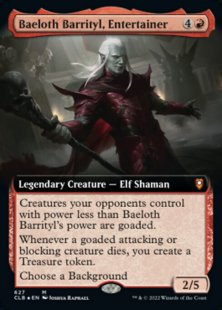 Baeloth Barrityl, Entertainer (foil) (extended art)