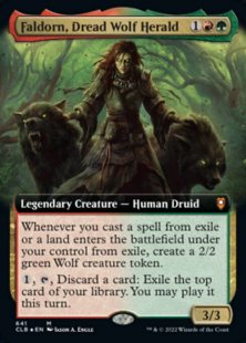 Faldorn, Dread Wolf Herald (extended art)