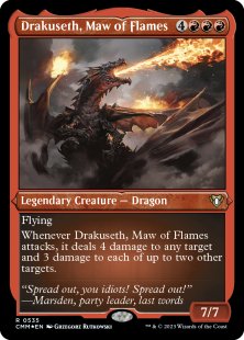 Drakuseth, Maw of Flames (foil-etched)