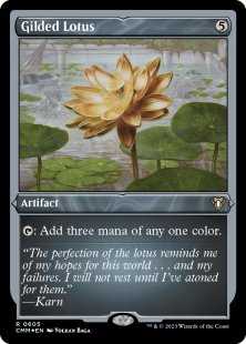 Gilded Lotus (#909) (Final Fantasy) (foil) (borderless