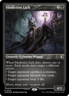 Vindictive Lich (foil-etched)