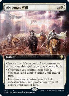 Akroma's Will (foil) (extended art)