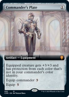 Commander's Plate (foil) (extended art)