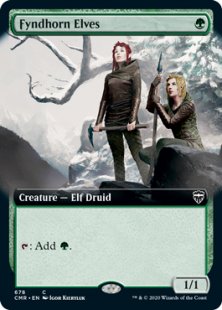 Fyndhorn Elves (foil) (extended art)