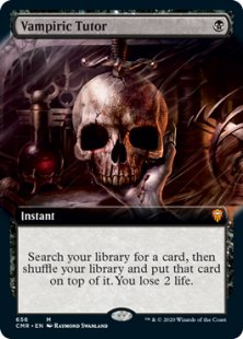 Vampiric Tutor (foil) (extended art)