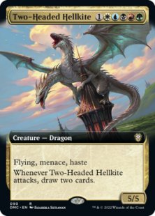 Two-Headed Hellkite (extended art)