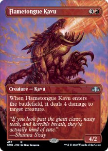 Flametongue Kavu (foil) (borderless)