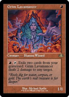 Grim Lavamancer (foil) (showcase)