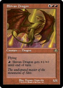 Shivan Dragon (foil) (showcase)