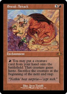 Sneak Attack (foil) - Judge Gift Card | Bazaar of Magic