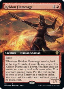 Keldon Flamesage (foil) (extended art)