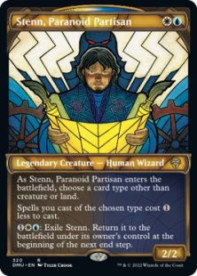 Stenn, Paranoid Partisan (foil) (showcase)