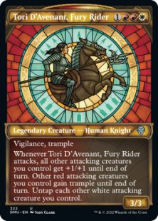 Tori D'Avenant, Fury Rider (foil) (showcase)