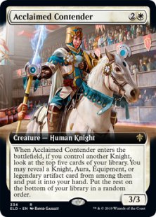 Acclaimed Contender (foil) (extended art)