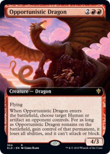 Opportunistic Dragon (foil) (extended art)