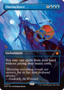 ル*ー様 [BGS9.5] Omniscience Anime Foil Omniscience | Wilds of Eldraine Enchanting Tales Foil | Card Kingdom