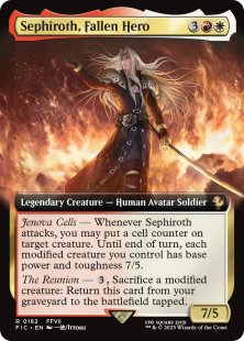 Sephiroth, Fallen Hero (extended art)