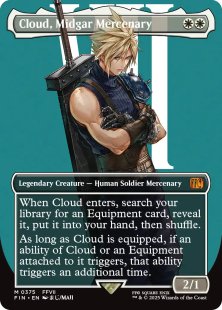 Cloud, Midgar Mercenary (#375) (borderless)