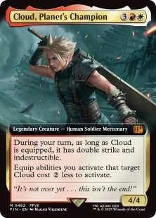 Cloud, Planet's Champion (#482) (extended art) - Final Fantasy Varianten |  Bazaar of Magic