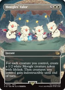 Moogles' Valor (foil) (borderless) - Final Fantasy Varianten | Bazaar of Magic Moogles' Valor (foil) (borderless) - Final Fantasy Varianten | Bazaar of Magic