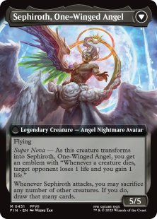 Sephiroth, Fabled SOLDIER (#451) (foil) (extended art