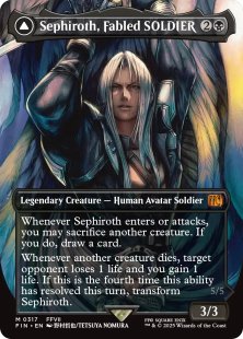 Sephiroth, Fabled SOLDIER (#317) (borderless)