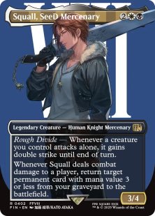 All versions from all sets for Squall, SeeD Mercenary
