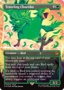 Traveling Chocobo (#551d) (Neon Ink Green) (foil