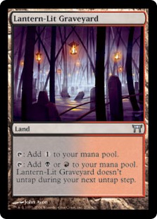 Lantern-Lit Graveyard (foil)
