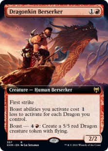 Dragonkin Berserker (foil) (extended art)
