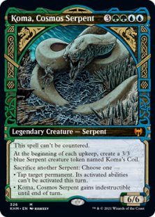 Koma, Cosmos Serpent (foil) (showcase)