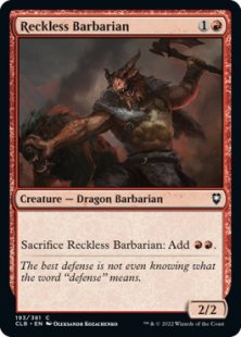 Reckless Barbarian (foil)