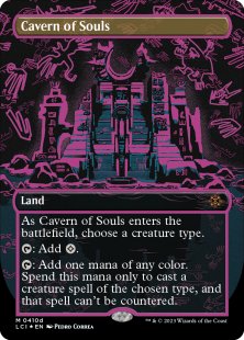 Cavern of Souls (#410d) (Neon Ink) (foil) (borderless)