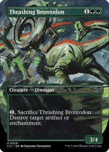 Thrashing Brontodon (foil) (borderless)