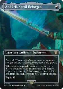 Andúril, Narsil Reforged (#491) (foil) (borderless)