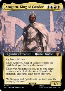 Aragorn, King of Gondor (#85) (foil) (extended art)