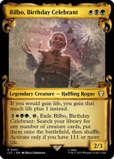 Bilbo, Birthday Celebrant (showcase)