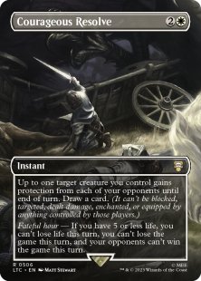 Courageous Resolve (#506) (foil) (borderless)