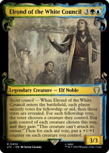 Elrond of the White Council (silver foil) (showcase)